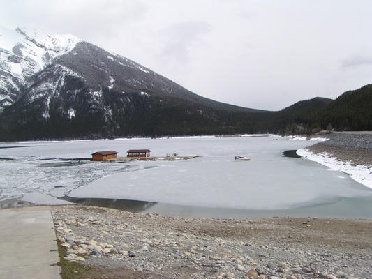 Frozen Lake near Banff 1