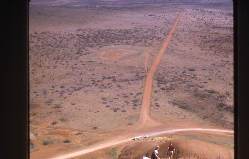 Going down Ayers Rock