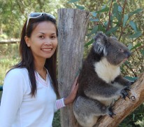 Wan and Koala at Cleveland Wildlife Park