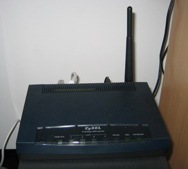 ZyXEL P660W-T1 ADSL Wireless Router. Click to see a larger view