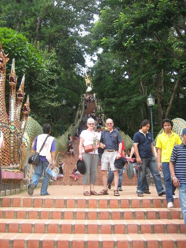 300 Steps up to Wat Phrathat Doi Suthep