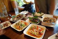 Food at Som Tam Nua