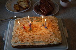 11 Steve's birthday cake. A delicious carrot cake