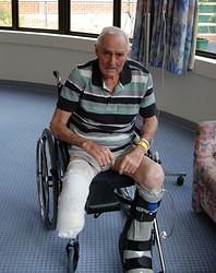 01 Uncle Bill Hanel, after his leg operation