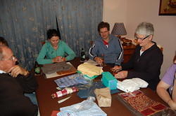03 Dad, Ali, Brett and Mum opening presents from Thailand