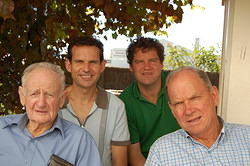 07 Jack, Steve, Brett and Graham lunching in Penola