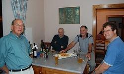 08 Dad, Grandad, Uncle John and Brett enjoying wine, beer and cheese
