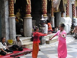 Traditional Dancing at Wat Phrathat Doi Suthep