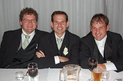 18 Brett, Steve and Pete at the Reception