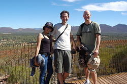 Wan, Steve and Brenton in Wilpena Pound