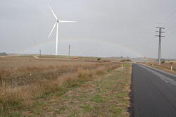 Tantanoola Wind Farm and Rainbow
