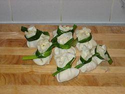 My second attempt at the chicken crepe parcels