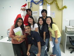 Santa Claus visits the Grad Students