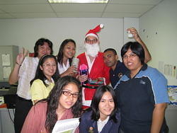 Santa Claus giving Gifts