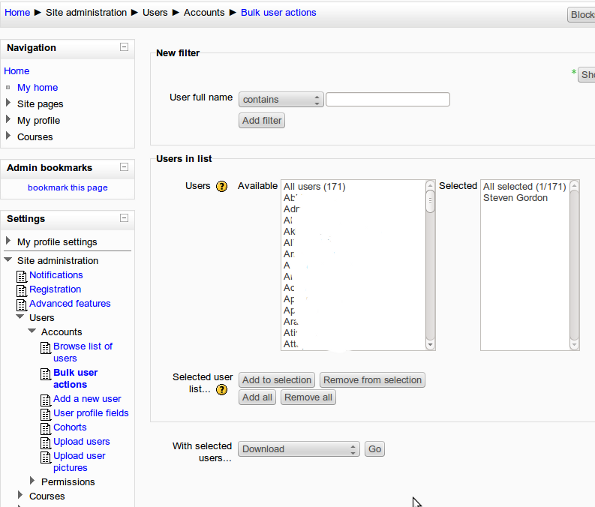 Moodle Example