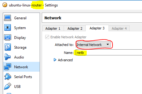 virtualbox network is unreachable linux