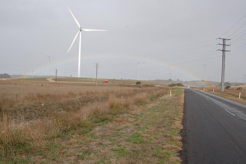 Tantanoola Wind Farm and Rainbow