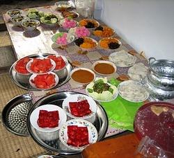 Assorted Thai Food and Desserts