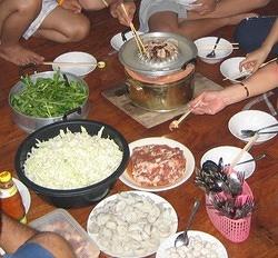 Korean style hot pot and BBQ
