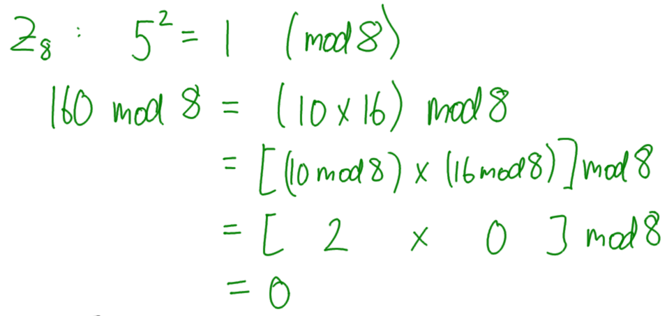 Expanding with modular arithmetic properties 1