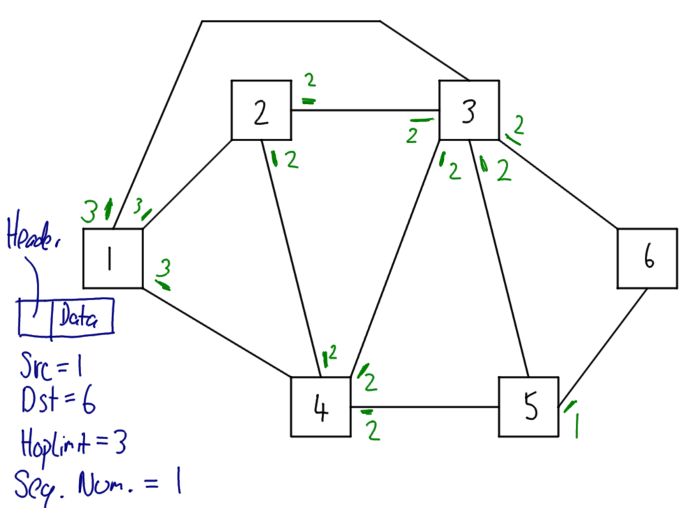 Flooding with a Sequence Number